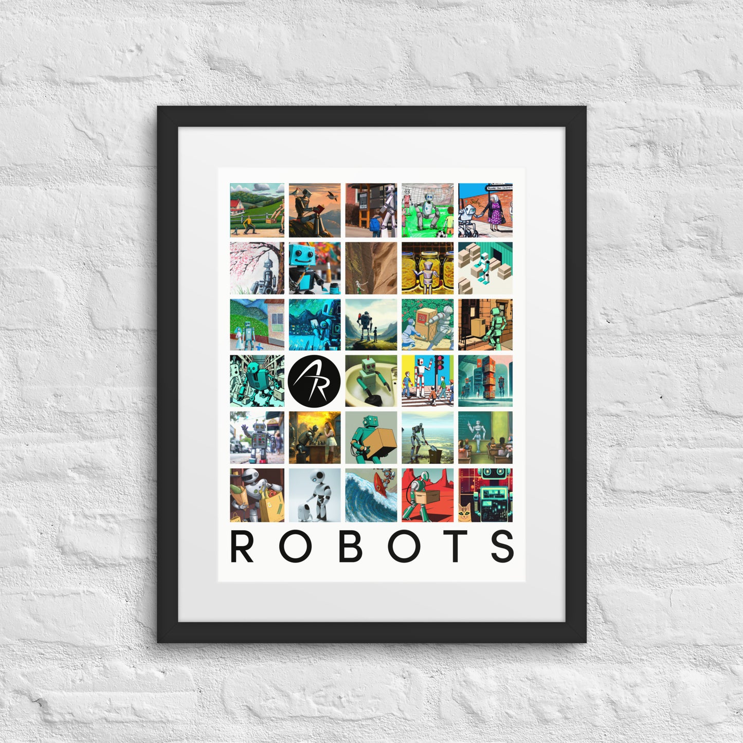 Generative Humanoids - Framed poster