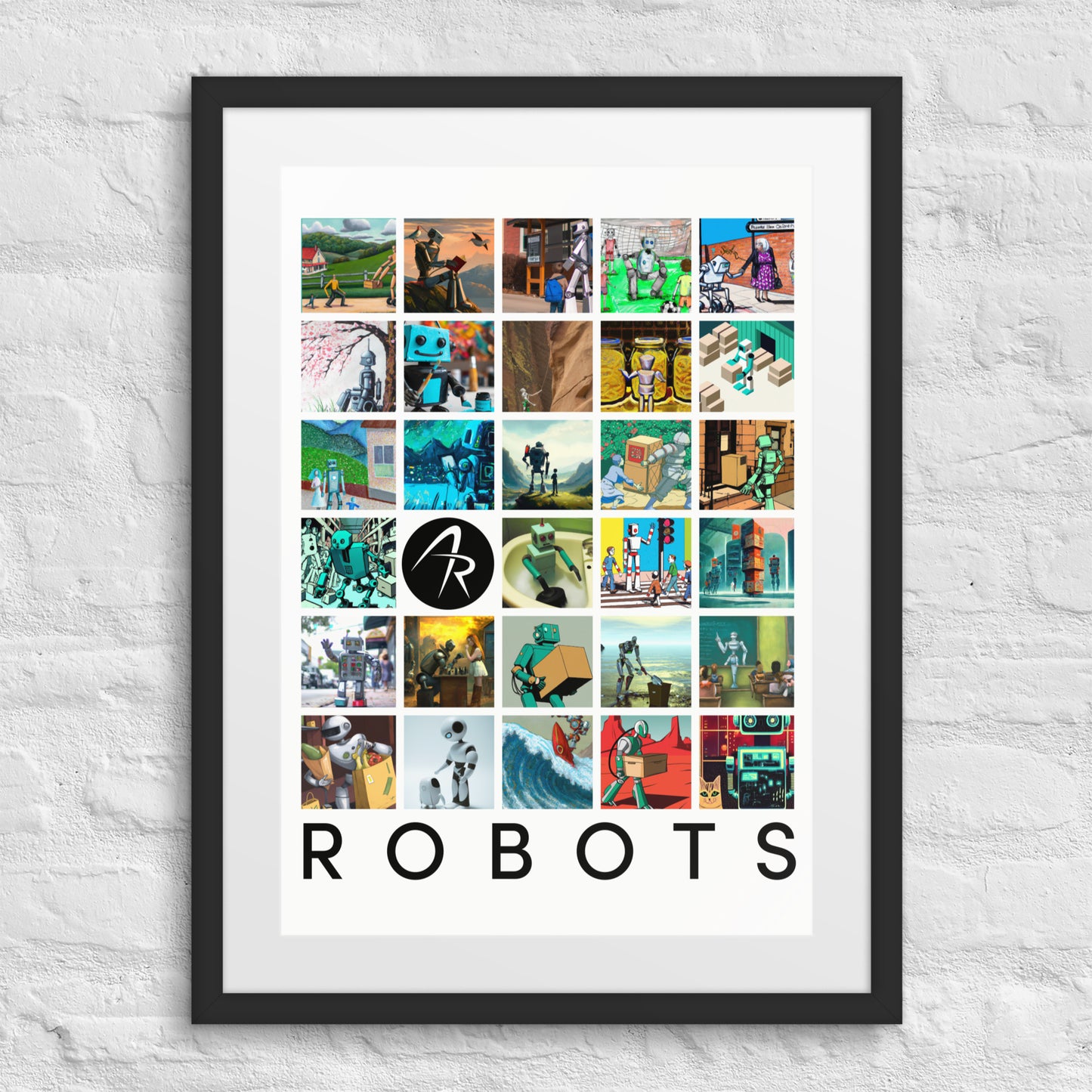 Generative Humanoids - Framed poster