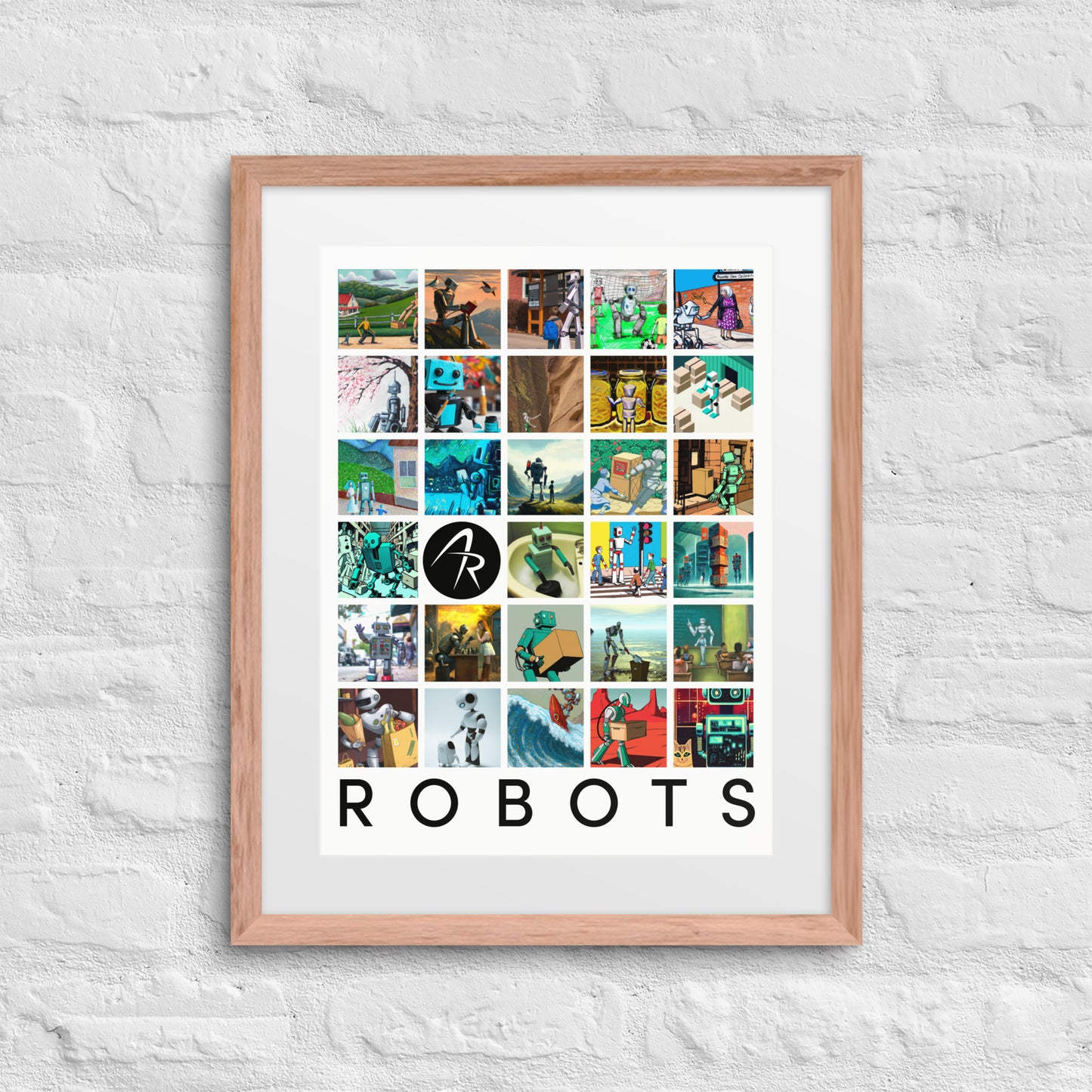 Generative Humanoids - Framed poster