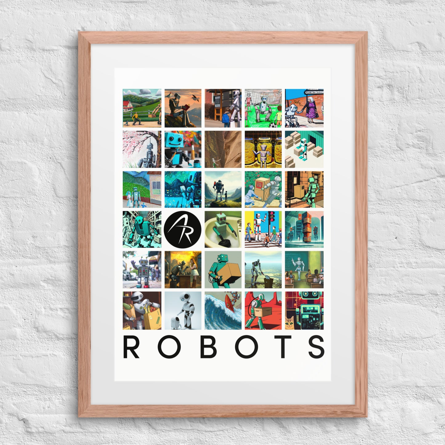 Generative Humanoids - Framed poster