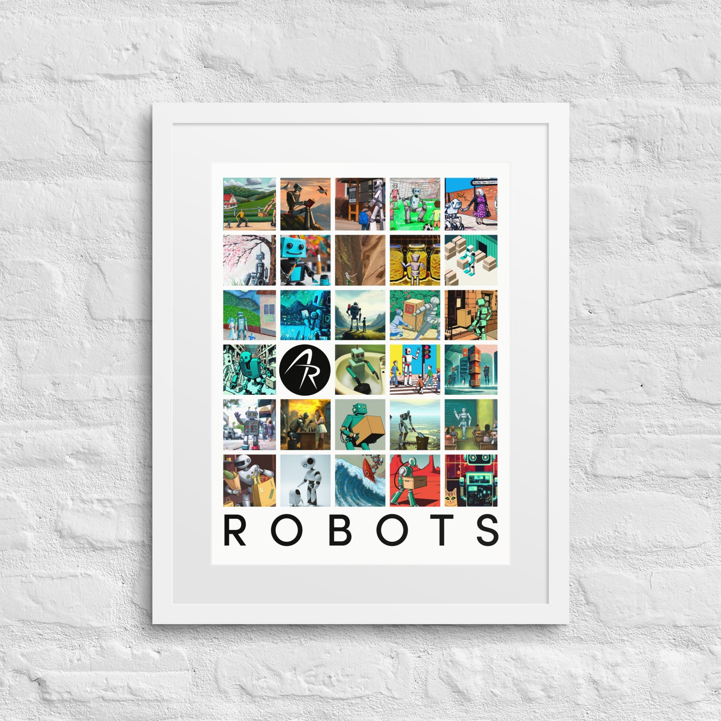 Generative Humanoids - Framed poster