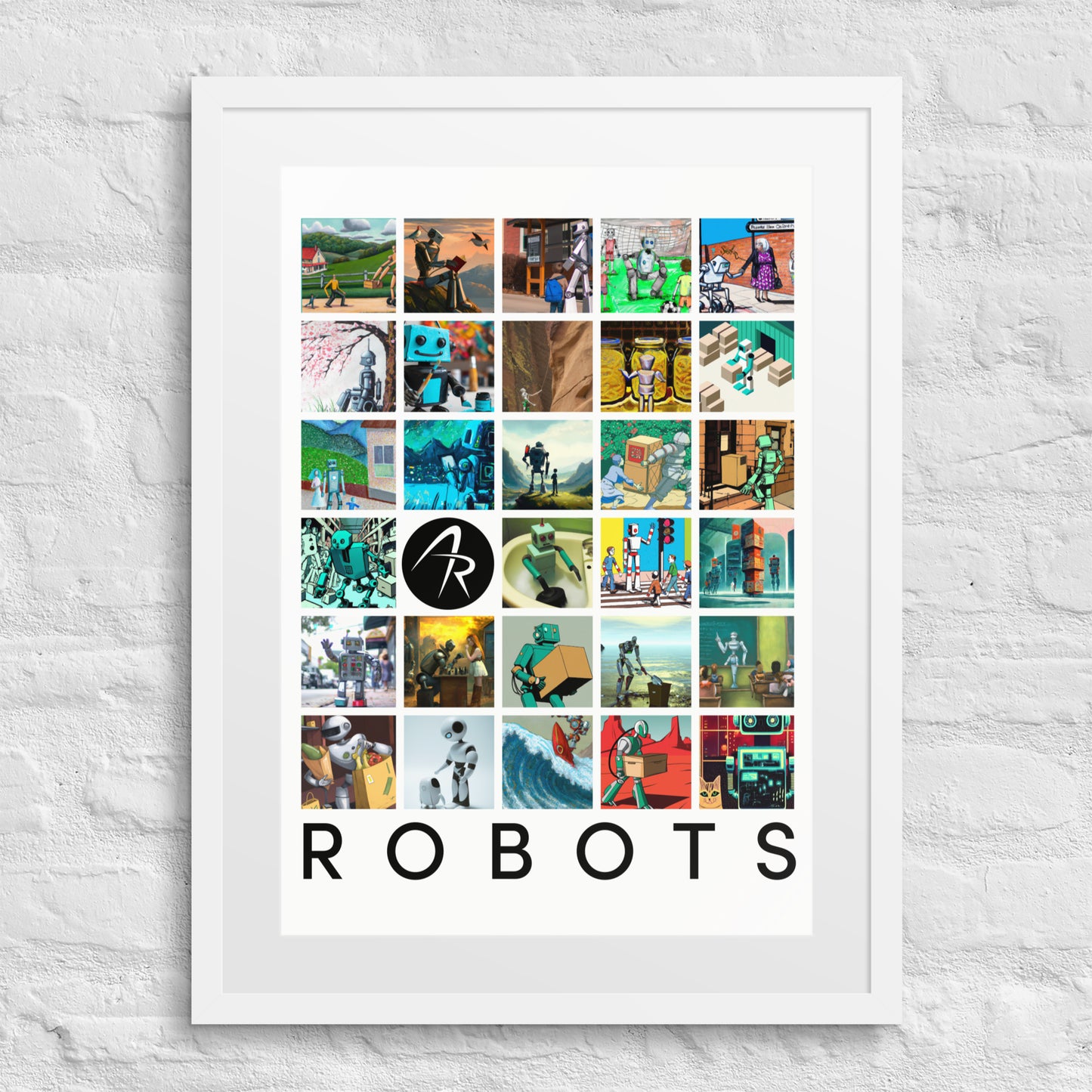 Generative Humanoids - Framed poster